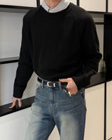 Crop round knit(5color)