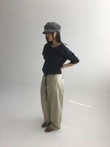 ペーパー カーブド パンツ (2color)