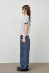 (W) Pesto Striped Top
