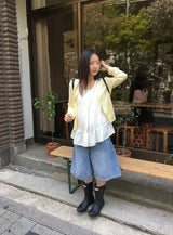 ユダンデニムバミューダハーフパンツ