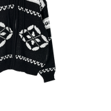 nordic knit hood zip-up