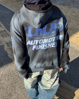 AM Yunus Dirty-Wash Hooded Zip-Up (2C)