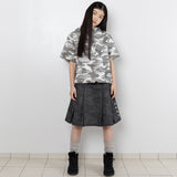Twister Button Hood Tee - Camo