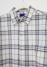 (UNISEX)ナーディーオーバーサイズチェックシャツ