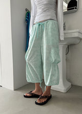 FLOWER PASTEL BERMUDA PANTS