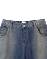 Limit destroyed wide denim pants