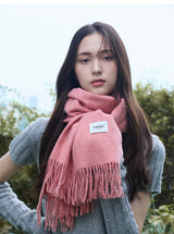 Wool touch estoni muffler (cals pink)