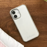 シルパーストライプ柄スマホケース (epoxy bumper)