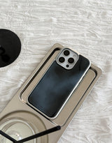 [MADE]ミスティ ティールシルバーエポキシ iPhoneケース