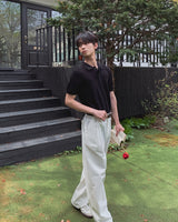 アセンワンタックワイドパンツ