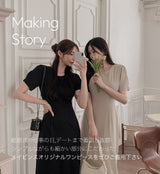 【MADE】Pintuck long dress