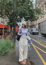[U-BASIC] Merry brushed balloon jogger pants