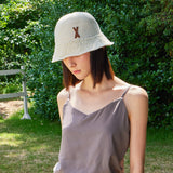 VA Patch Towel Bucket Hat / Ivory