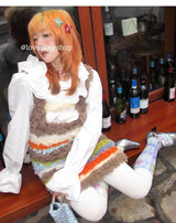 Escape Park Loveplayshop - Unique Illustrations of Colorful Fruits, Short Legs, and Double-Thighed Stockings