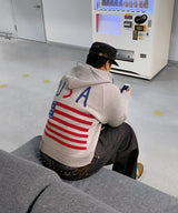 No.1568 USA fh KNIT ZIP-UP (3color)