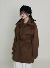 バルマカンシングルアルパカハーフコート (Wool Coat/Winter Coat)