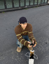 No.1002 st hand warmer hairy KNIT (4color)