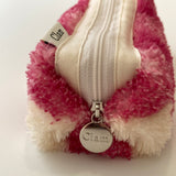 Clam round pencilcase _ Berry cream cheese Soft fur