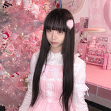 fluffy hair clip-baby heart