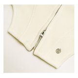 SWAN LAKE CROP 2WAY ZIP UP HOODY CREAM