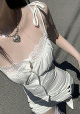 アーゼン ストラップ レーストップ (white)