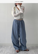 [Unisex] Stopper Parachute Banding Wide Pants
