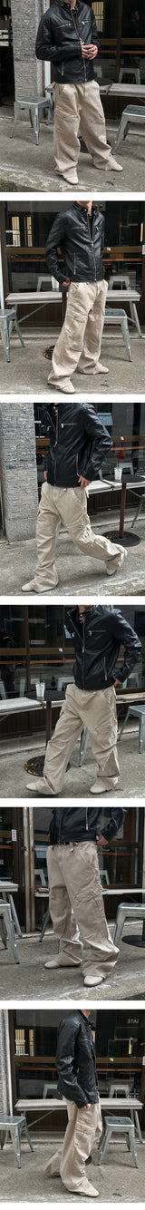 [PROMOTION] Vegan leather shoulder patch jacket