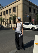 STRIPE DENIM PANTS