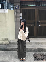 ダフラワーニットカーディガン