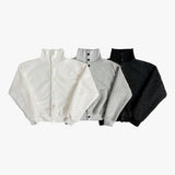 LMN WINNER High Neck Mohair Crop Cardigan (3 colors)