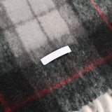 No.1547 wool check muffler (4color)