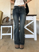 Bridget Gradient Washing Bootcut Denim Pants