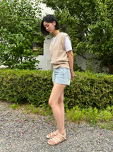 ライトブルードットデニムパンツ 21101