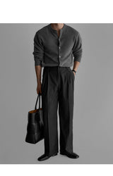 TR Vizo Wide Slacks [Charcoal]
