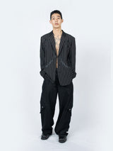 Double Zipperfly Cargo Denim (Vintage Black)