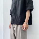ブラック ライン ストラクチャー シャツ