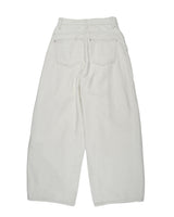  TUCK COTTON WIDE PANTS