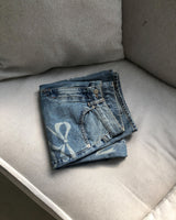 Ribbon washing denim