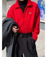 [Unisex] Wool hair warmer knit cardigan(4color)