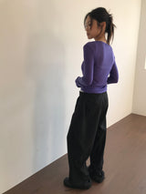 シルクターンアップスラックス (2color)