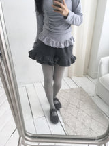 フリースフリルショーツ