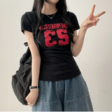 リカナンバー レタリング ショートスリーブ Tシャツ