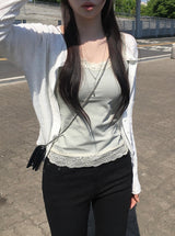Kable Slim Button Round Cardigan