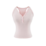 Siena Ribbed Henley Sleeveless