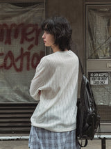 Route Print Overfit Knit