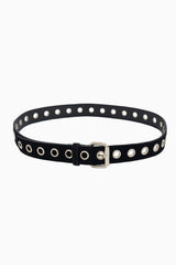 Single eyelet belt