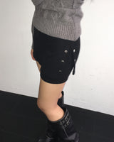 Snap skirt pants