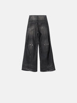 No.1019 ノワールブーツカットデニムパンツ