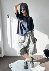 Maki Bibi Soft-Touch Basic Loose T-Shirt 10color