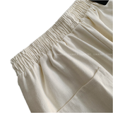 genie 366 straight cotton banding wide pants